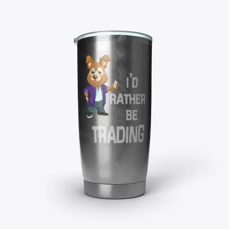 I'd Rather be Trading, Funny Cartoon Dog